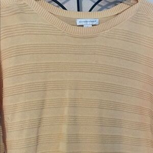 Buttercream color very pale yellow long sleeve Sweater